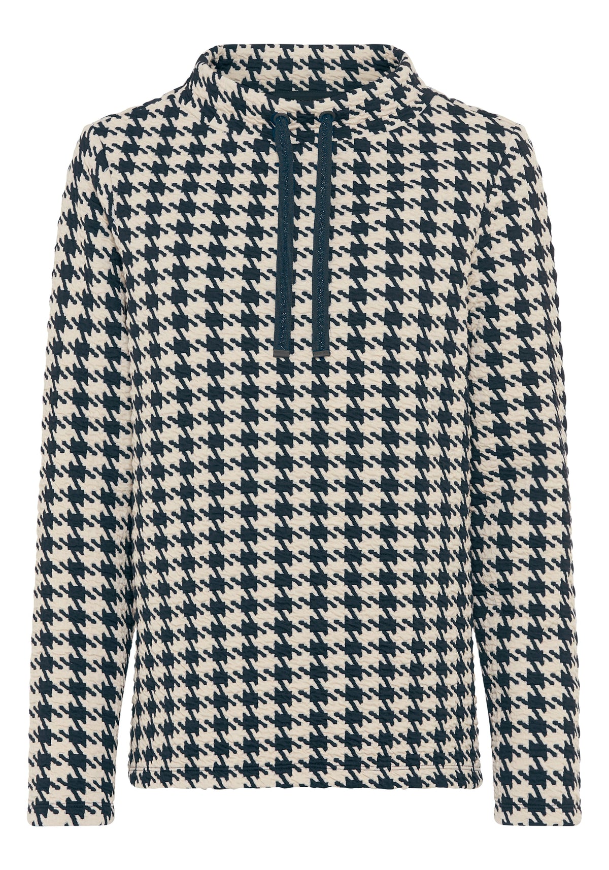 Houndstooth Jersey Top