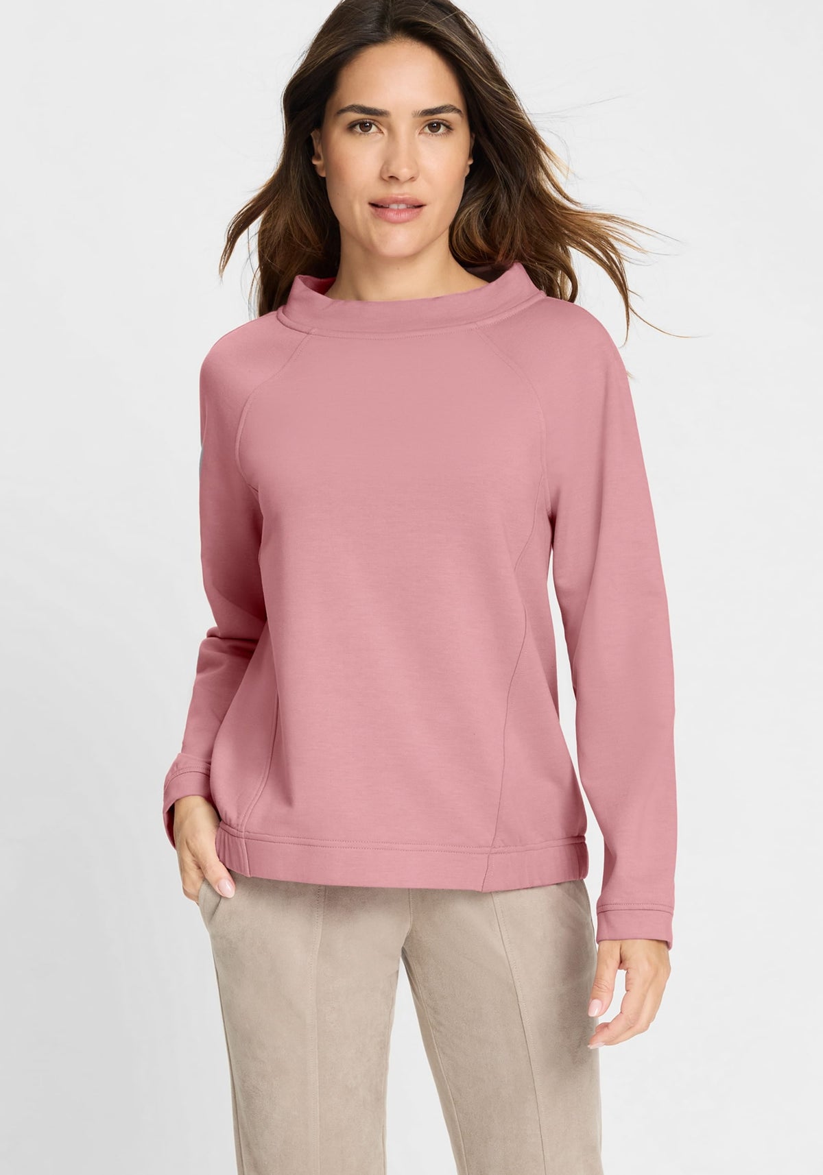 Funnel Neck Jersey Top
