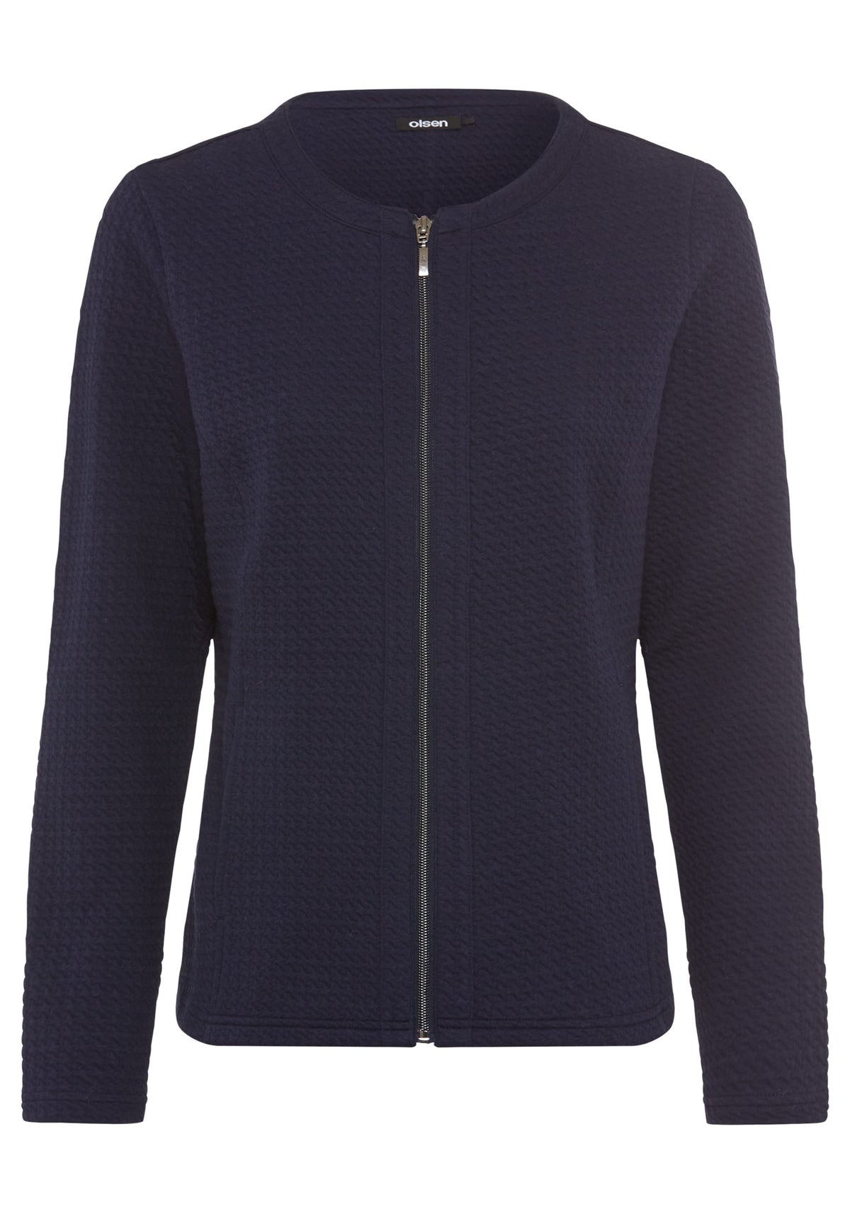 Houndstooth Texture Jersey Jacket