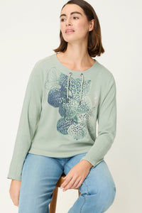 Top en jersey imprimé placement