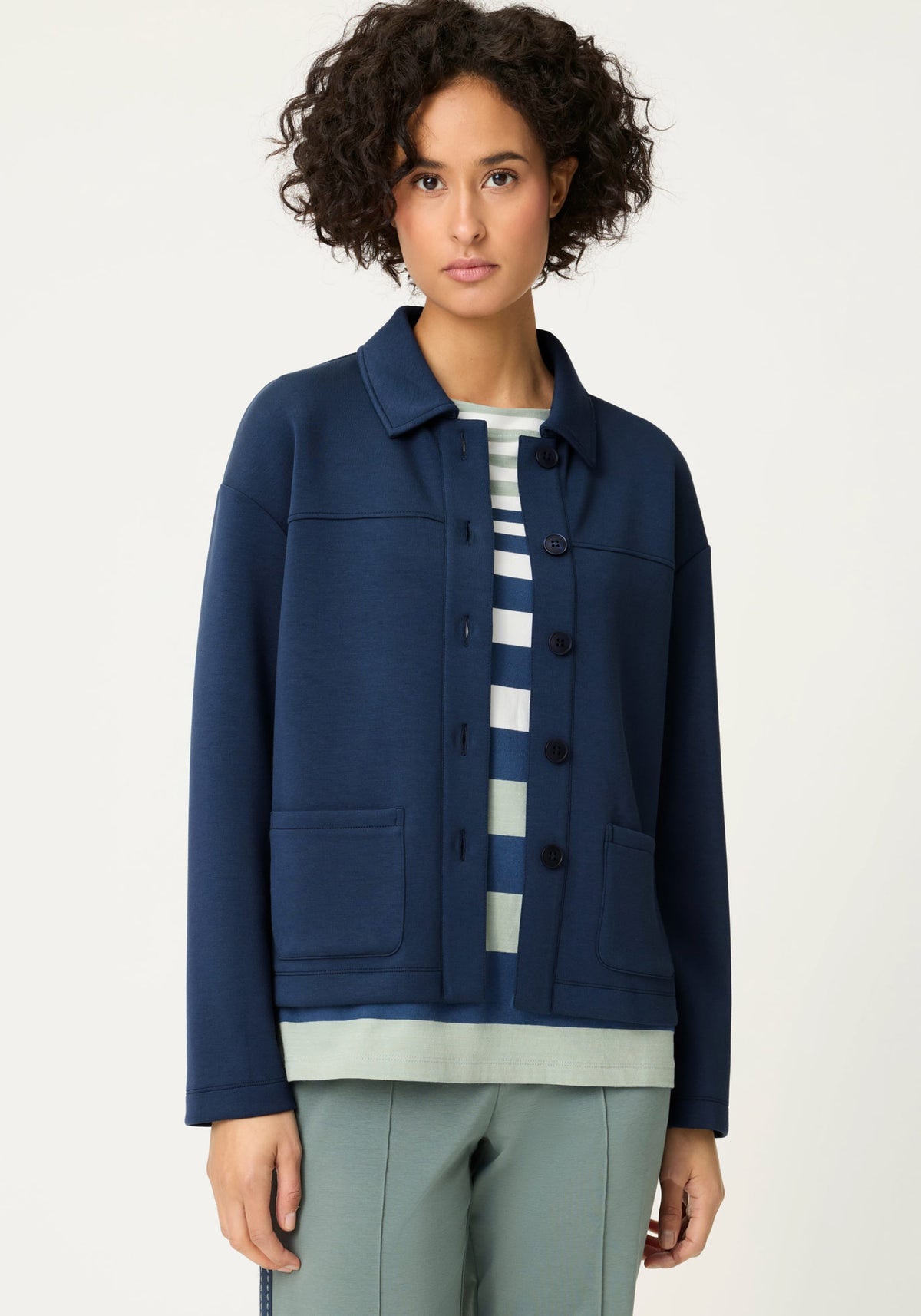 Scuba Knit Jersey Jacket