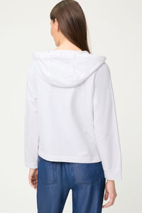 Mixed Media Hooded Jacket