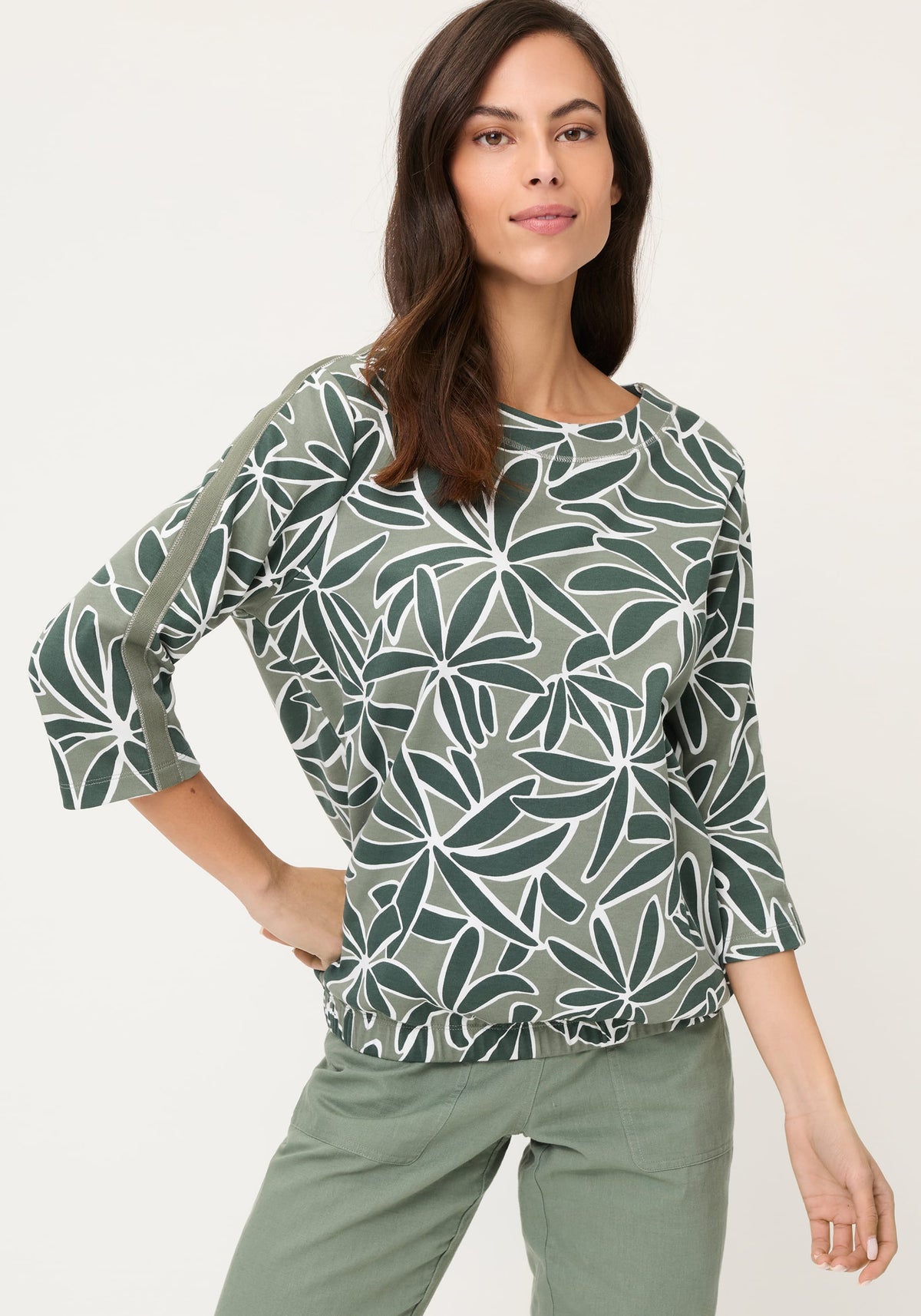 Haut en jersey Palm Design