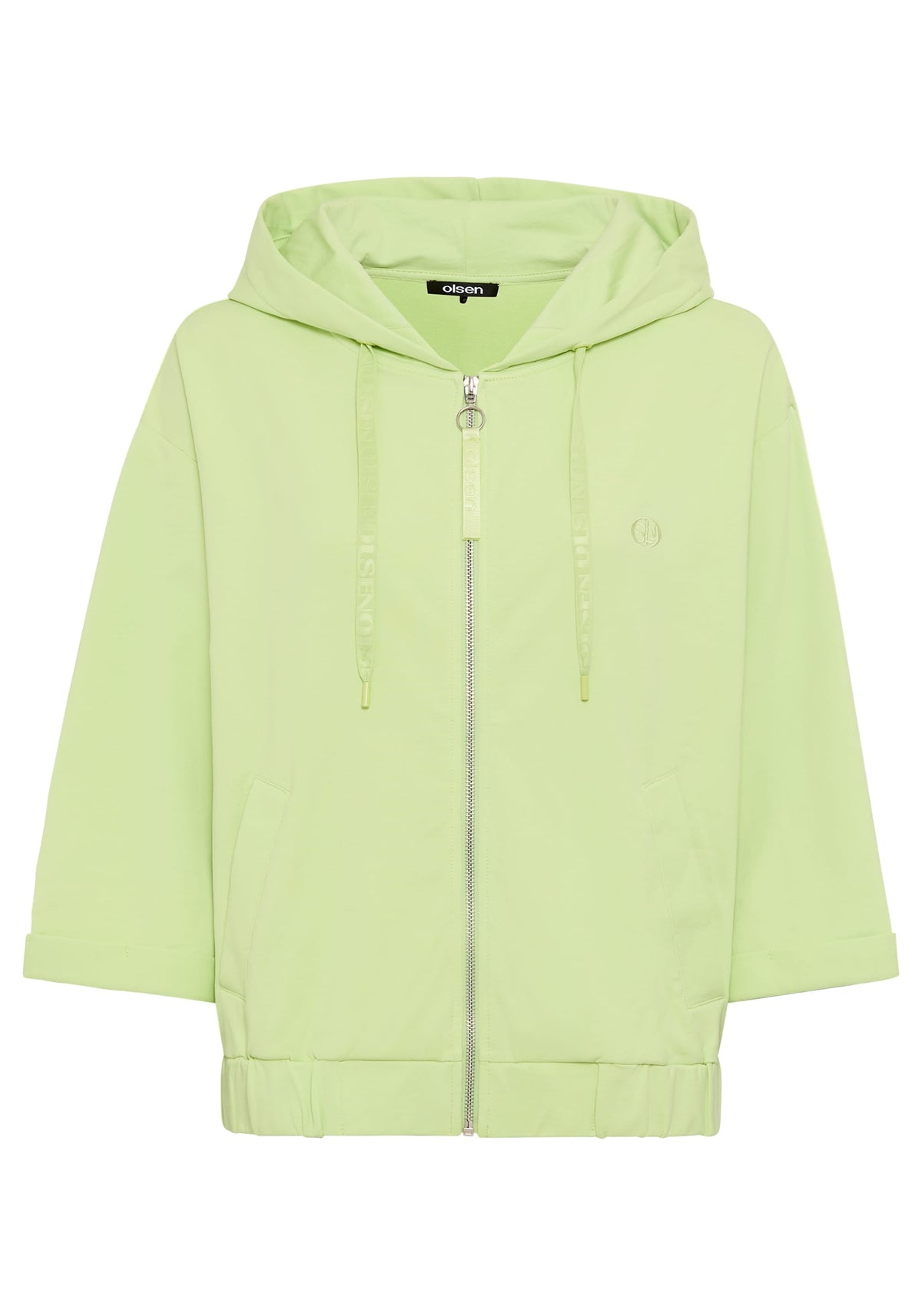 Veste zippée en jersey à capuche