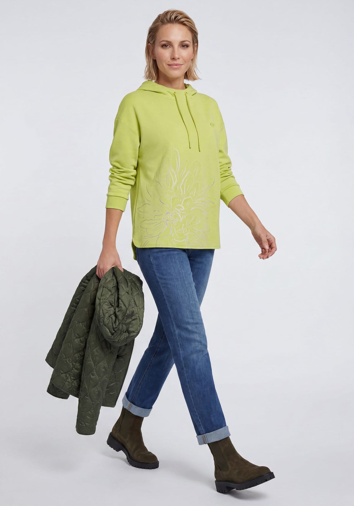 Embellished Scuba Jersey Top