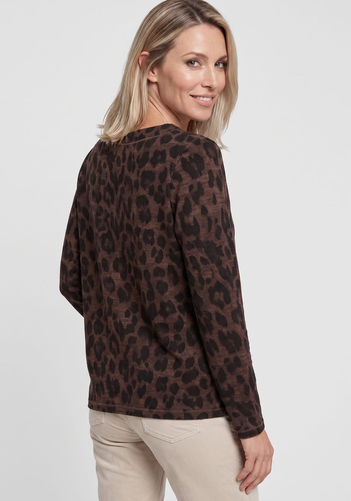 Embellished Placement Print Jersey Top