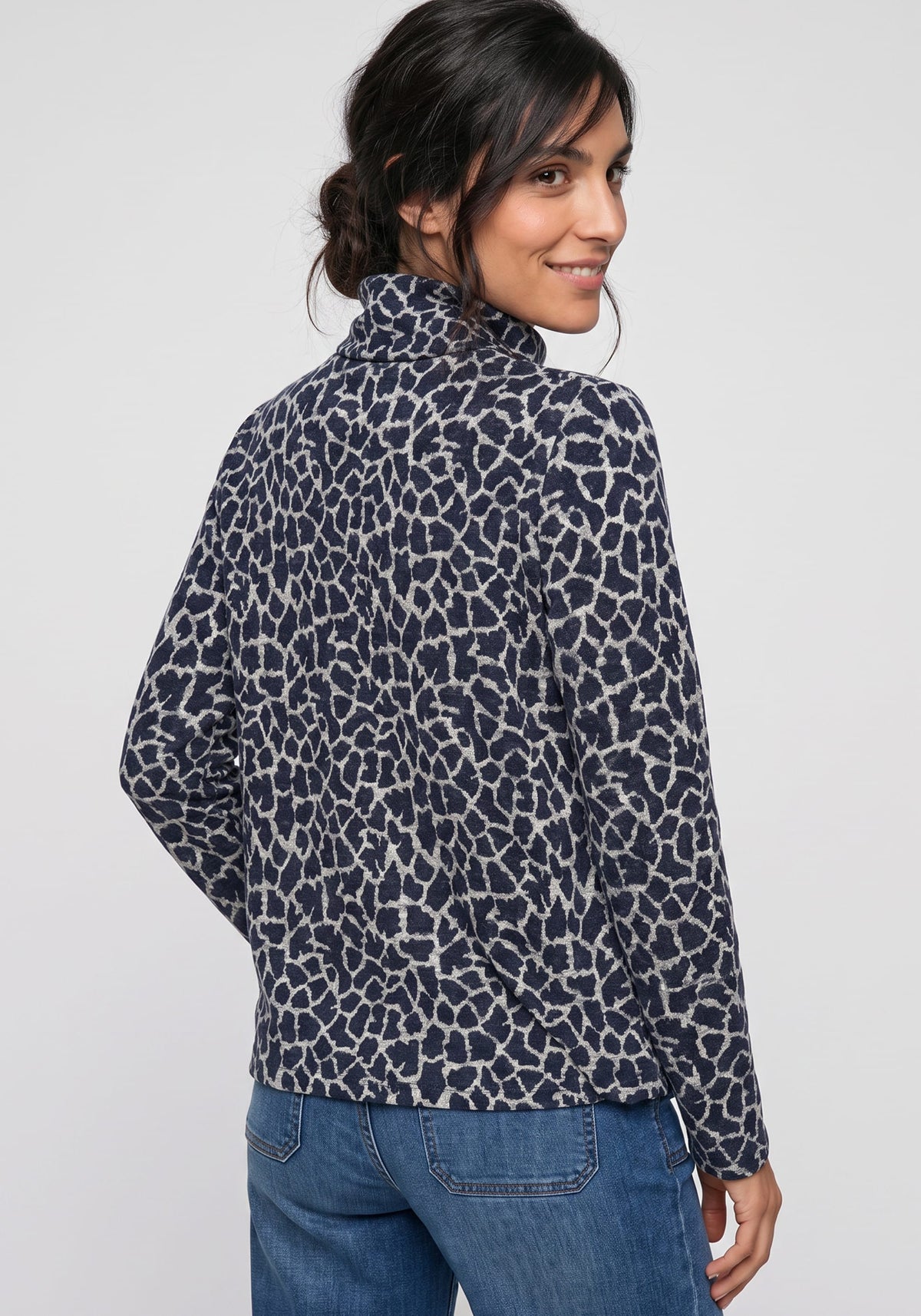 Funnel Neck Jersey Top