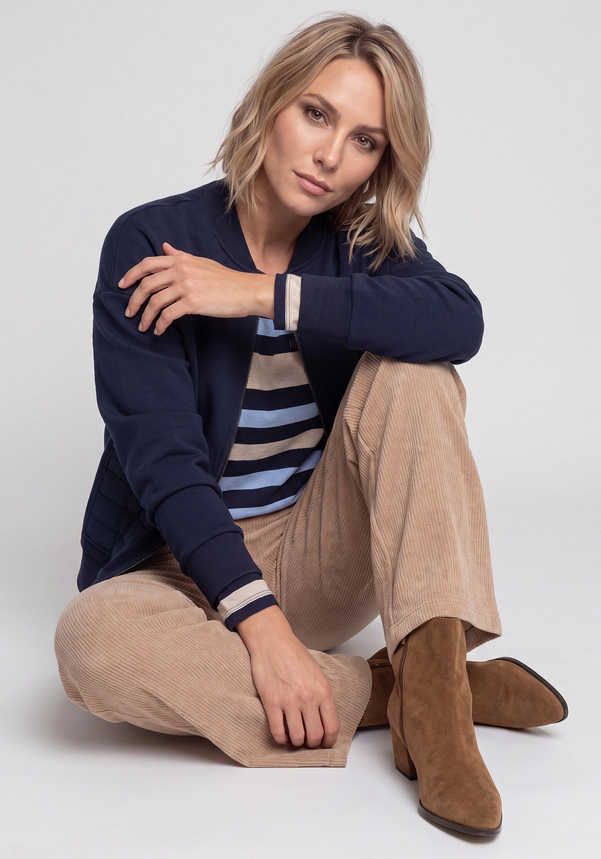 Jersey Knit Zip Jacket