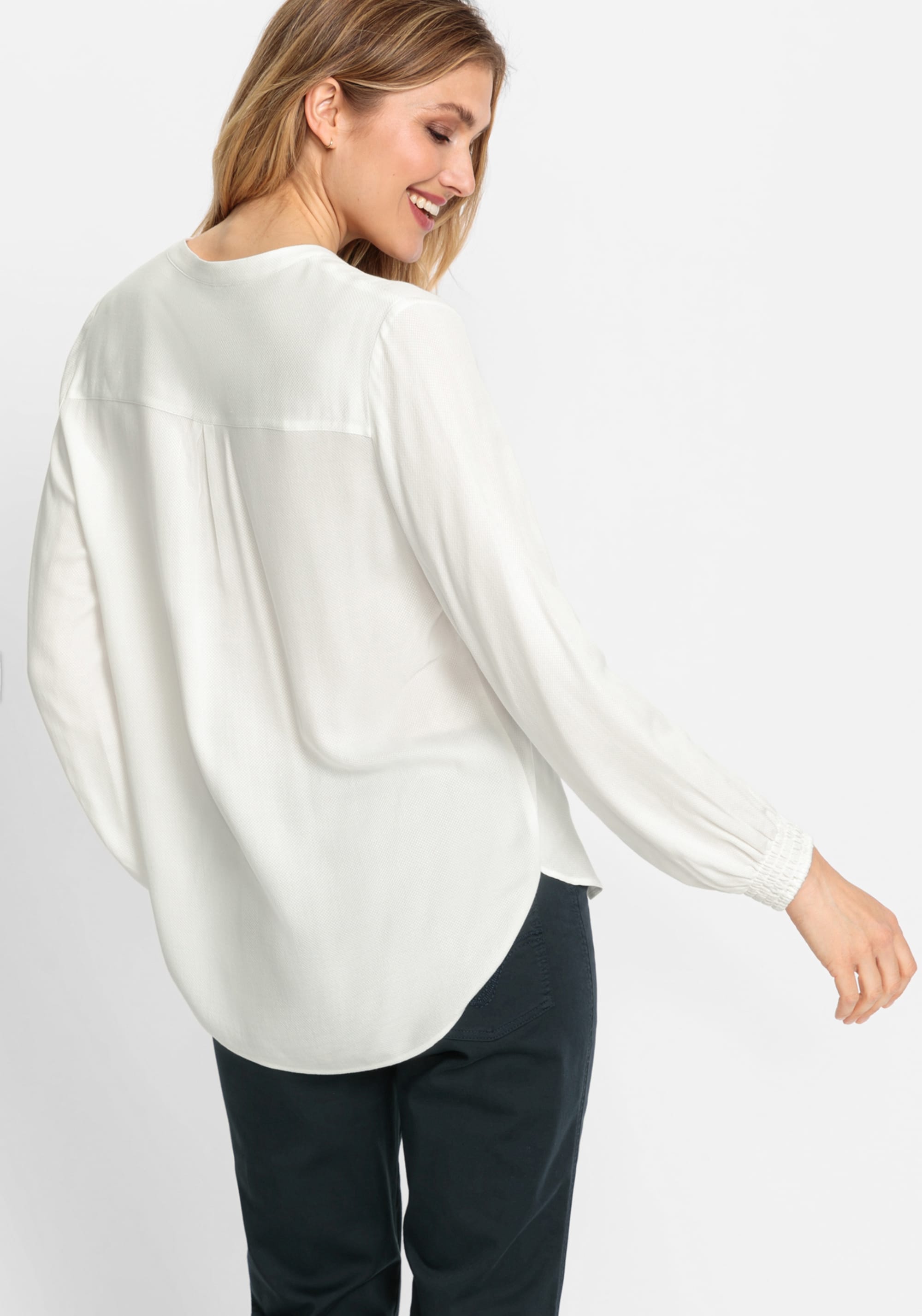 Long Sleeve Tunic Blouse - Olsen Fashion Canada