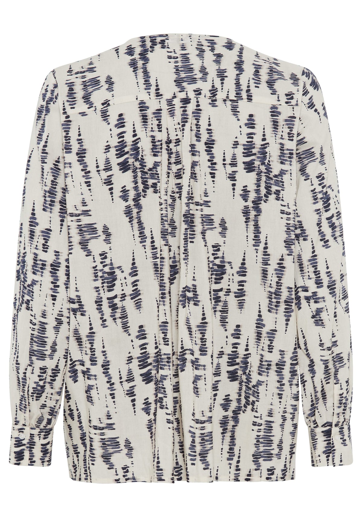 Ruffle Front Printed Blouse