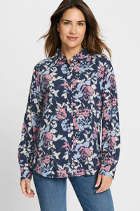 Abstract Floral Shirt
