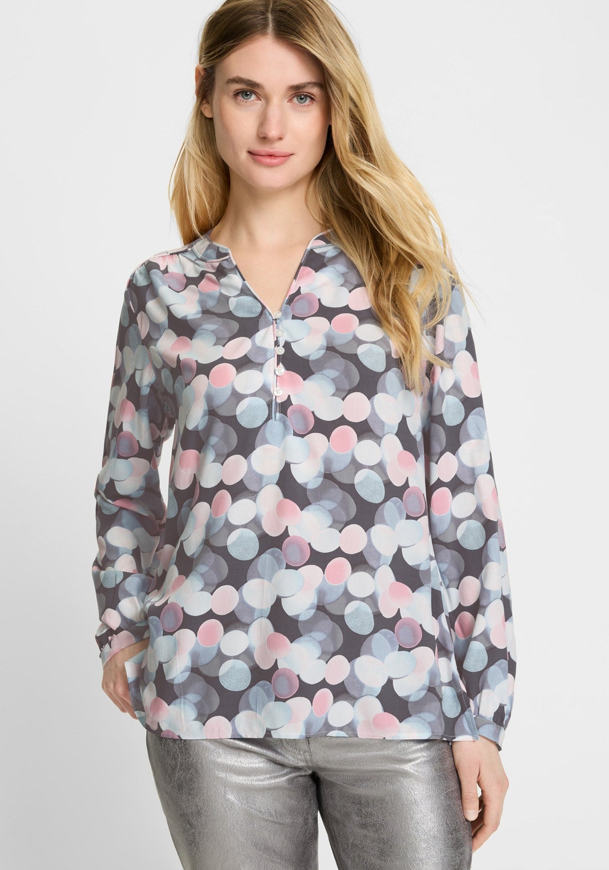Digital Dot Tunic Blouse