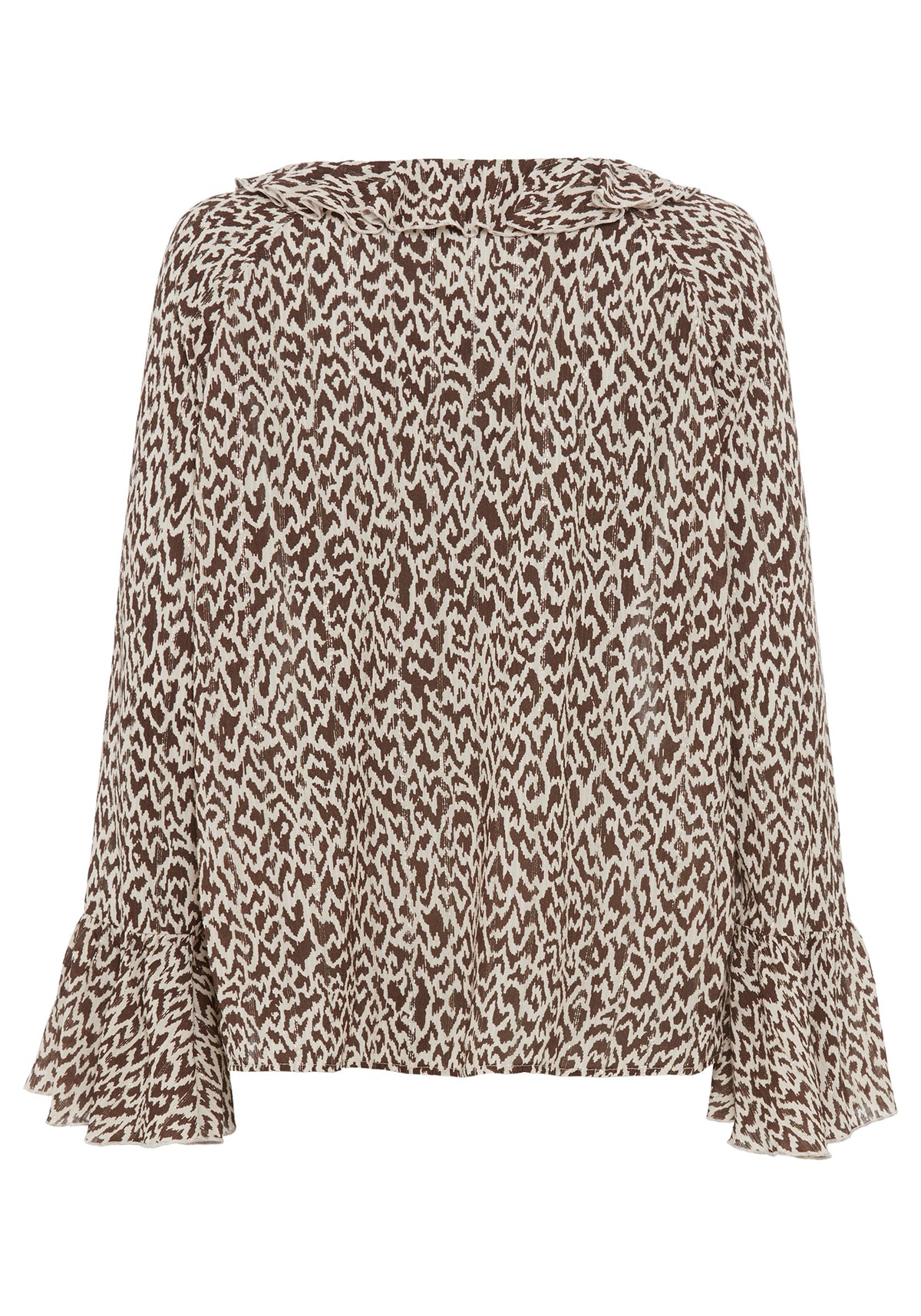 Modern Animal Bell Sleeve Blouse