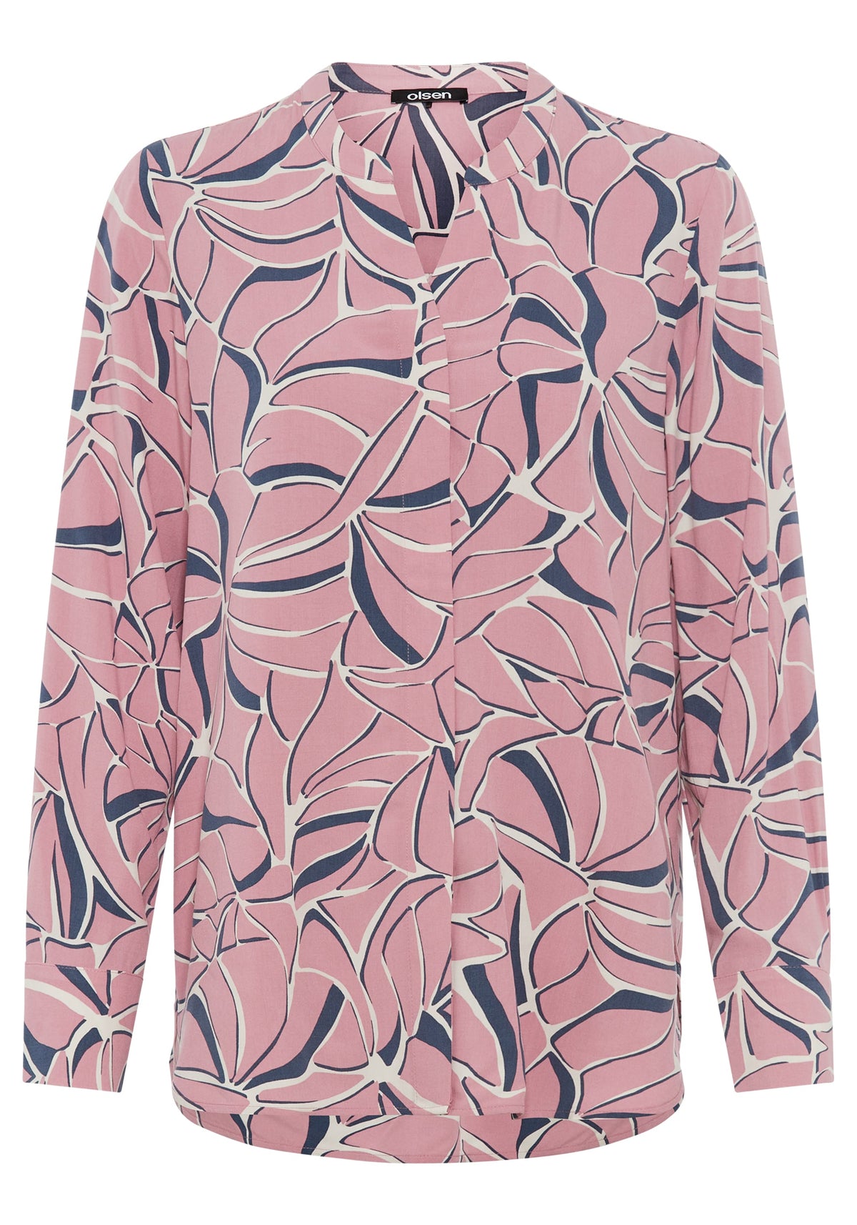 Graphic Leaf Print Tunic Shirt