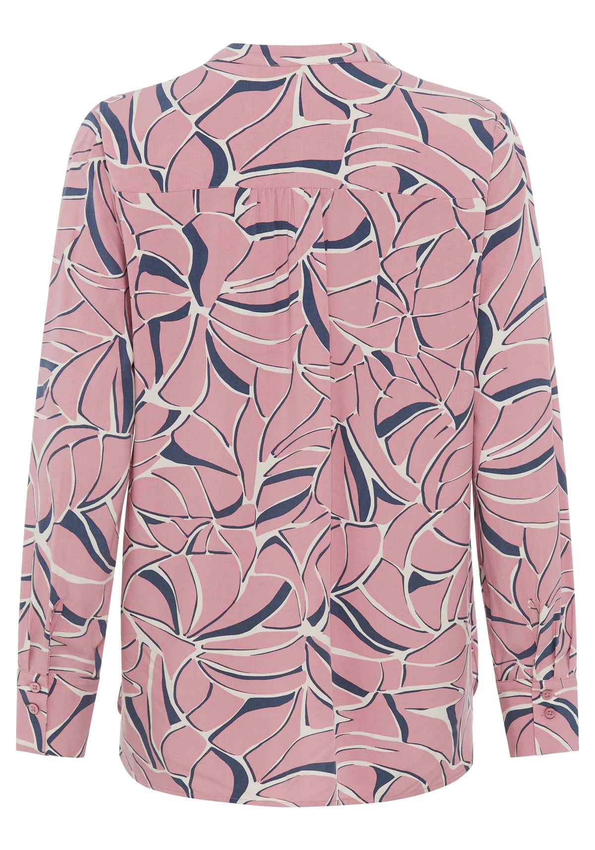 Graphic Leaf Print Tunic Shirt