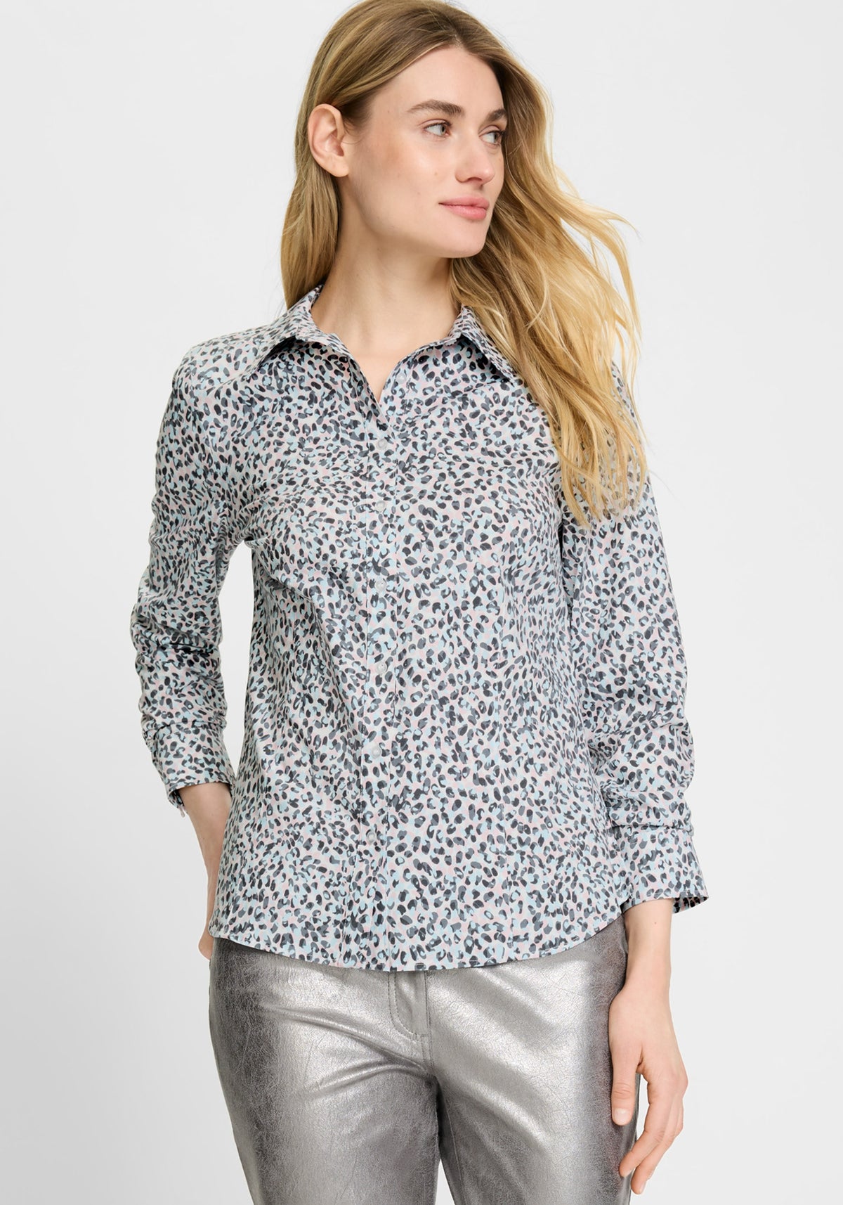 Minimal Leopard Print Shirt