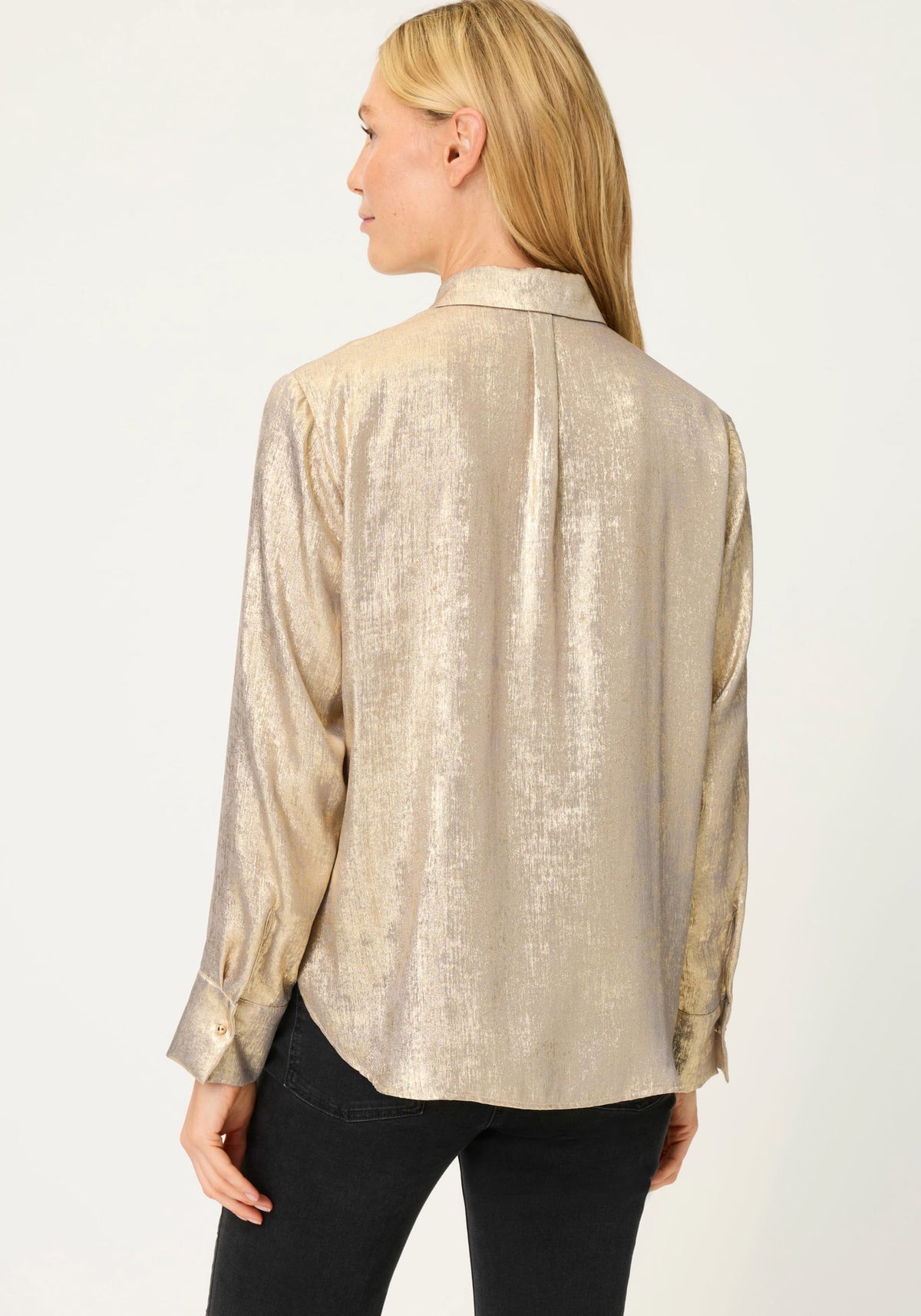 Chemise métallique froissée