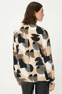 T-shirt géo à supports mixtes