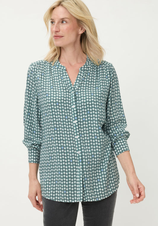 Dot Print Tunic Shirt