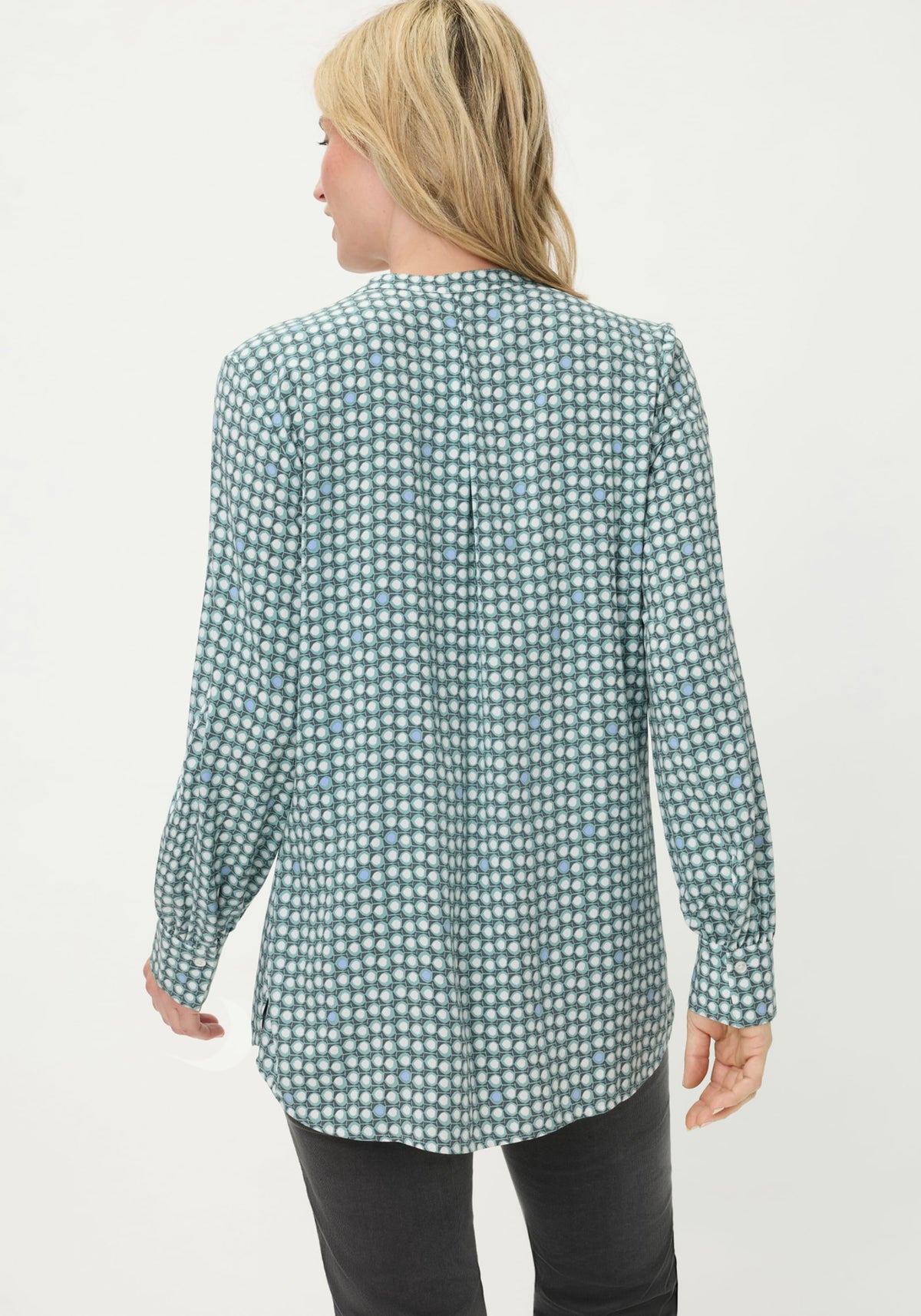 Dot Print Tunic Shirt