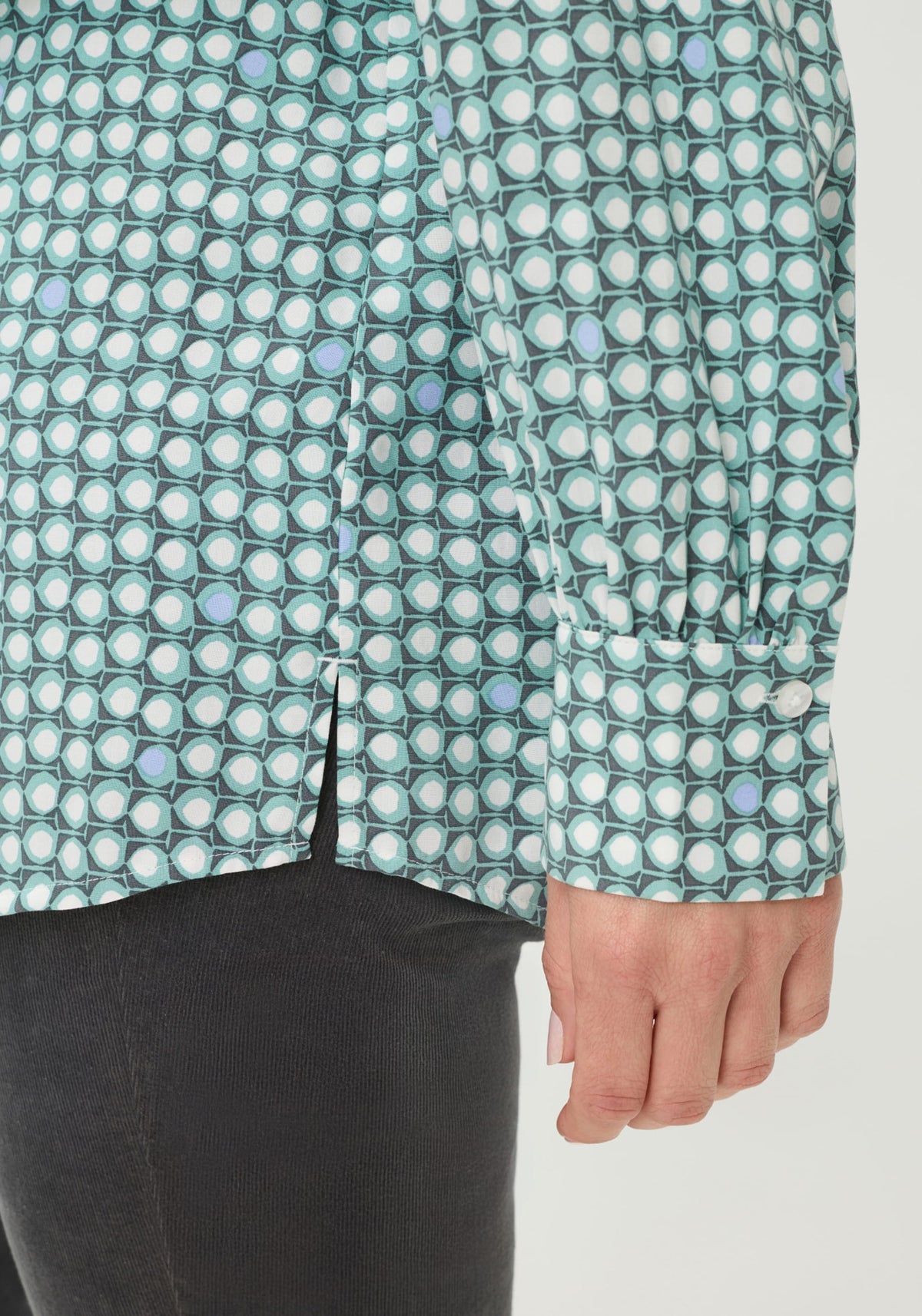 Dot Print Tunic Shirt