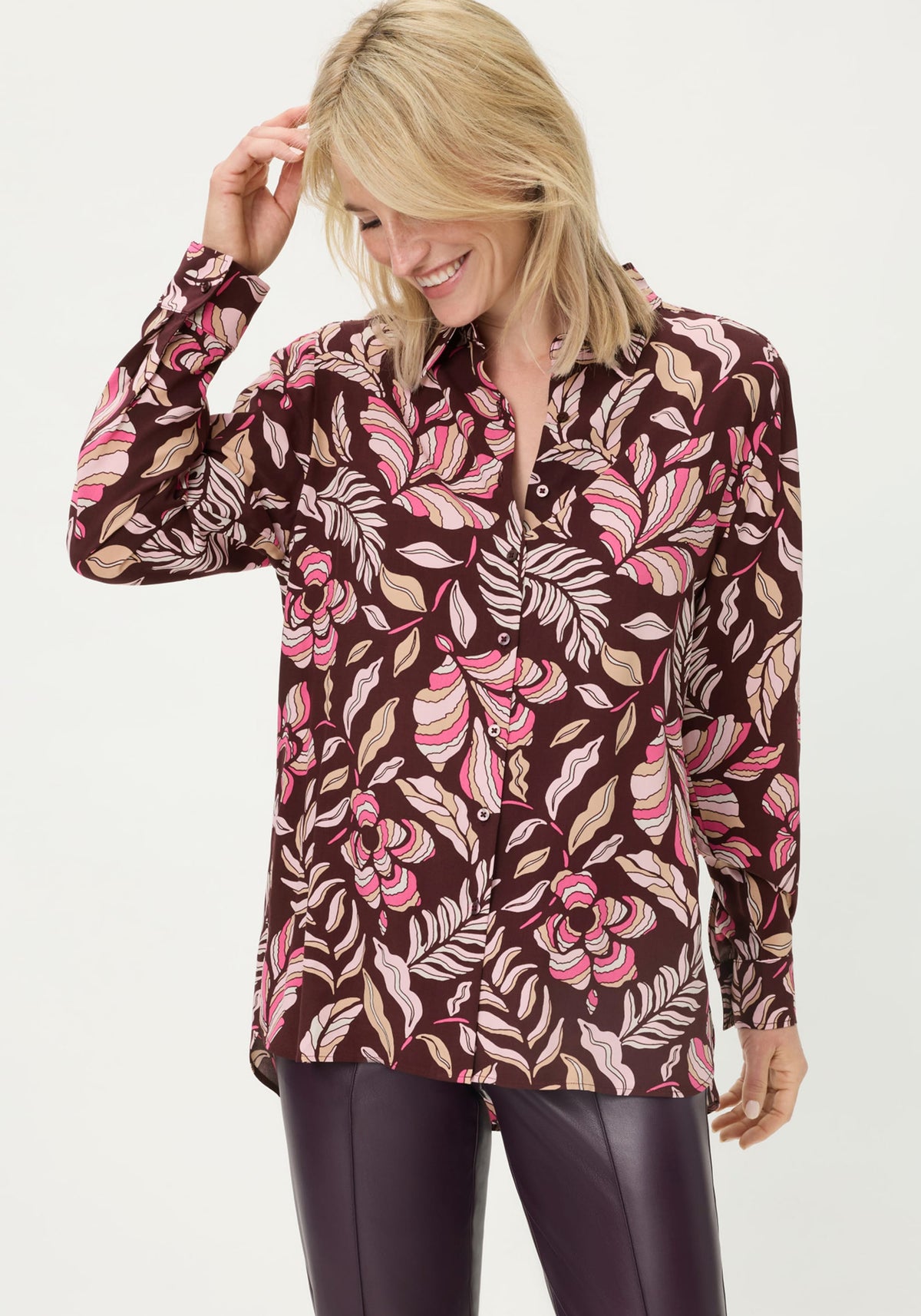 Vintage Floral Print Shirt