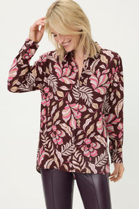 Chemise vintage à imprimé floral