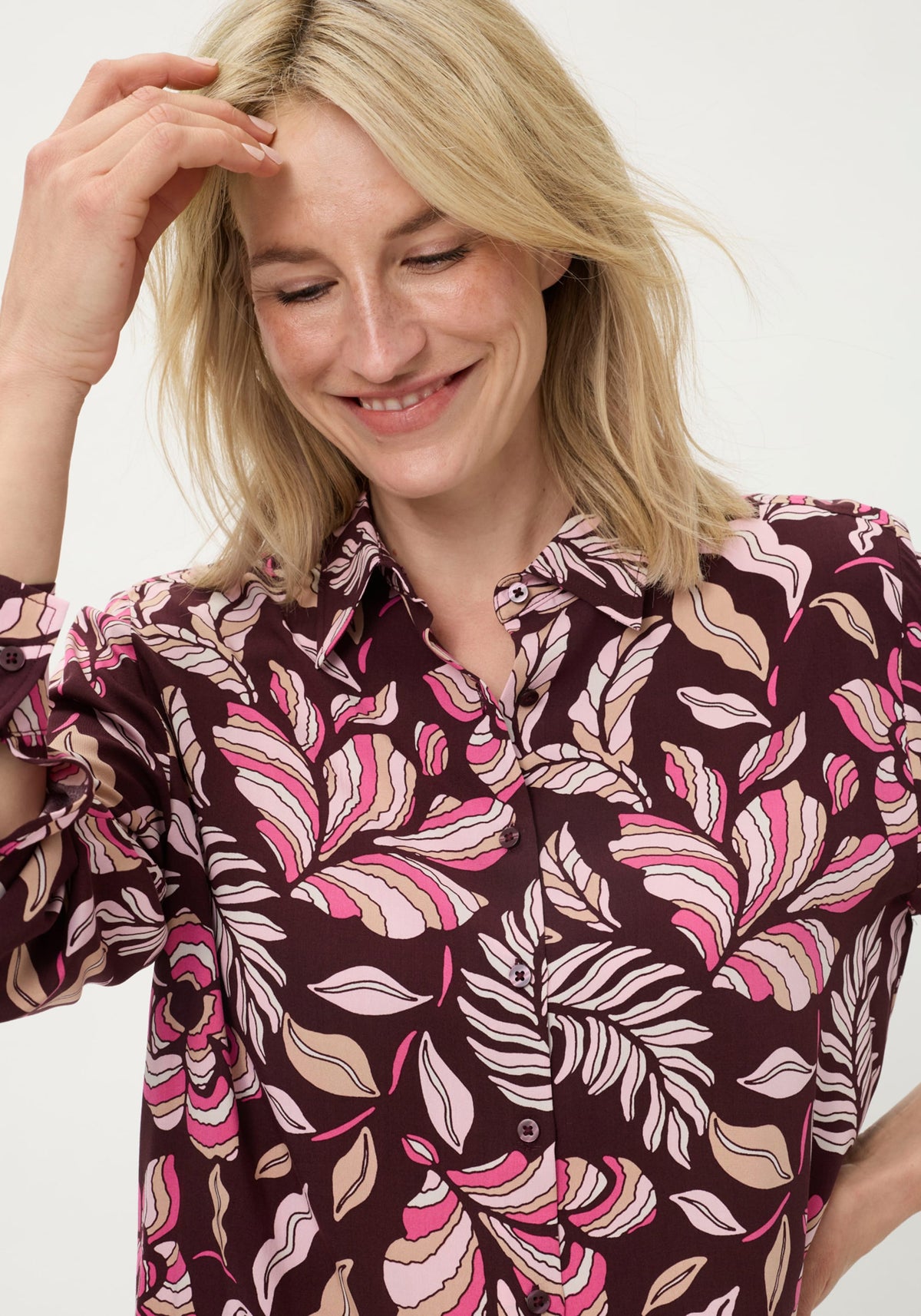 Vintage Floral Print Shirt