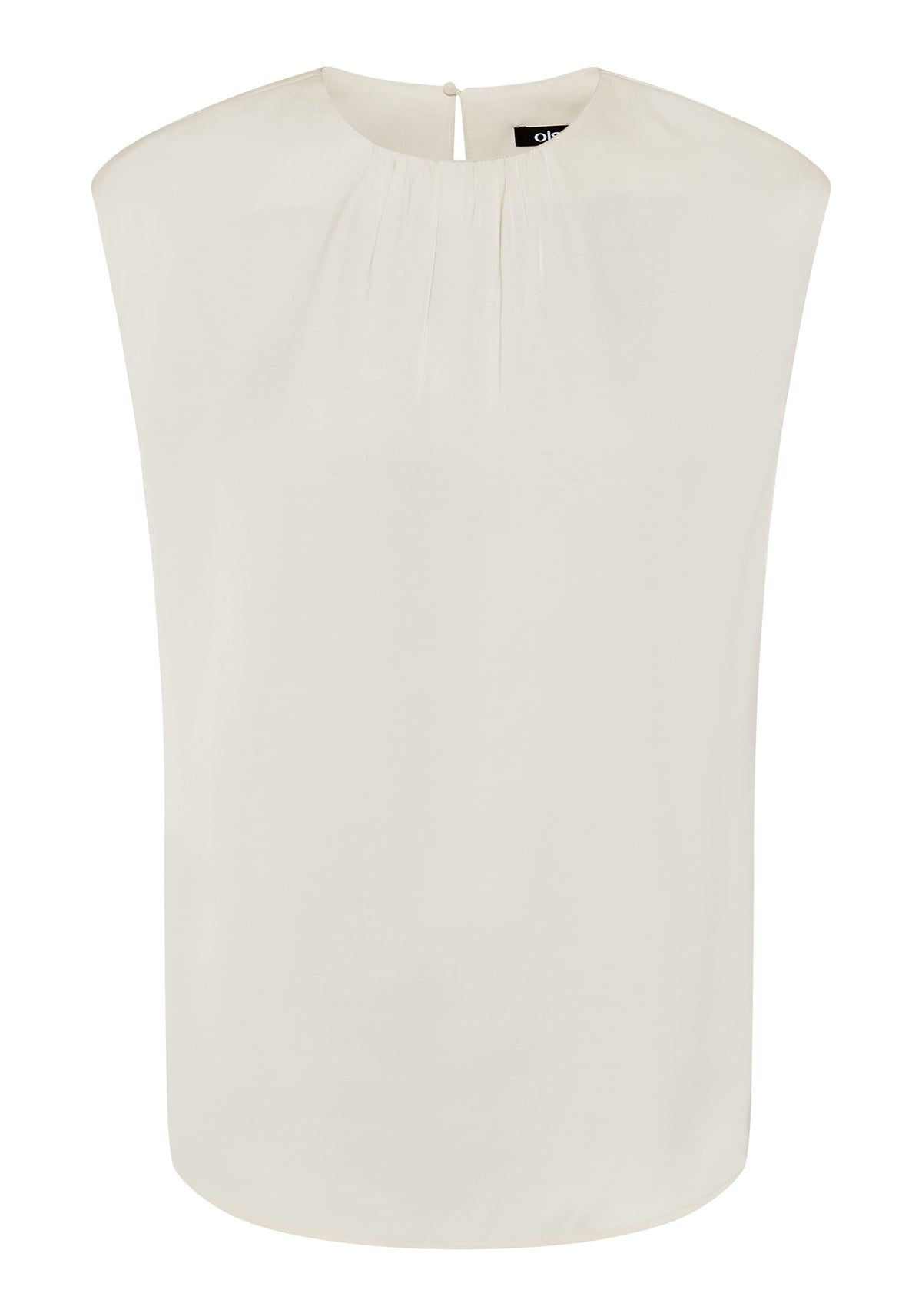 Coquille sans manches à effet satiné