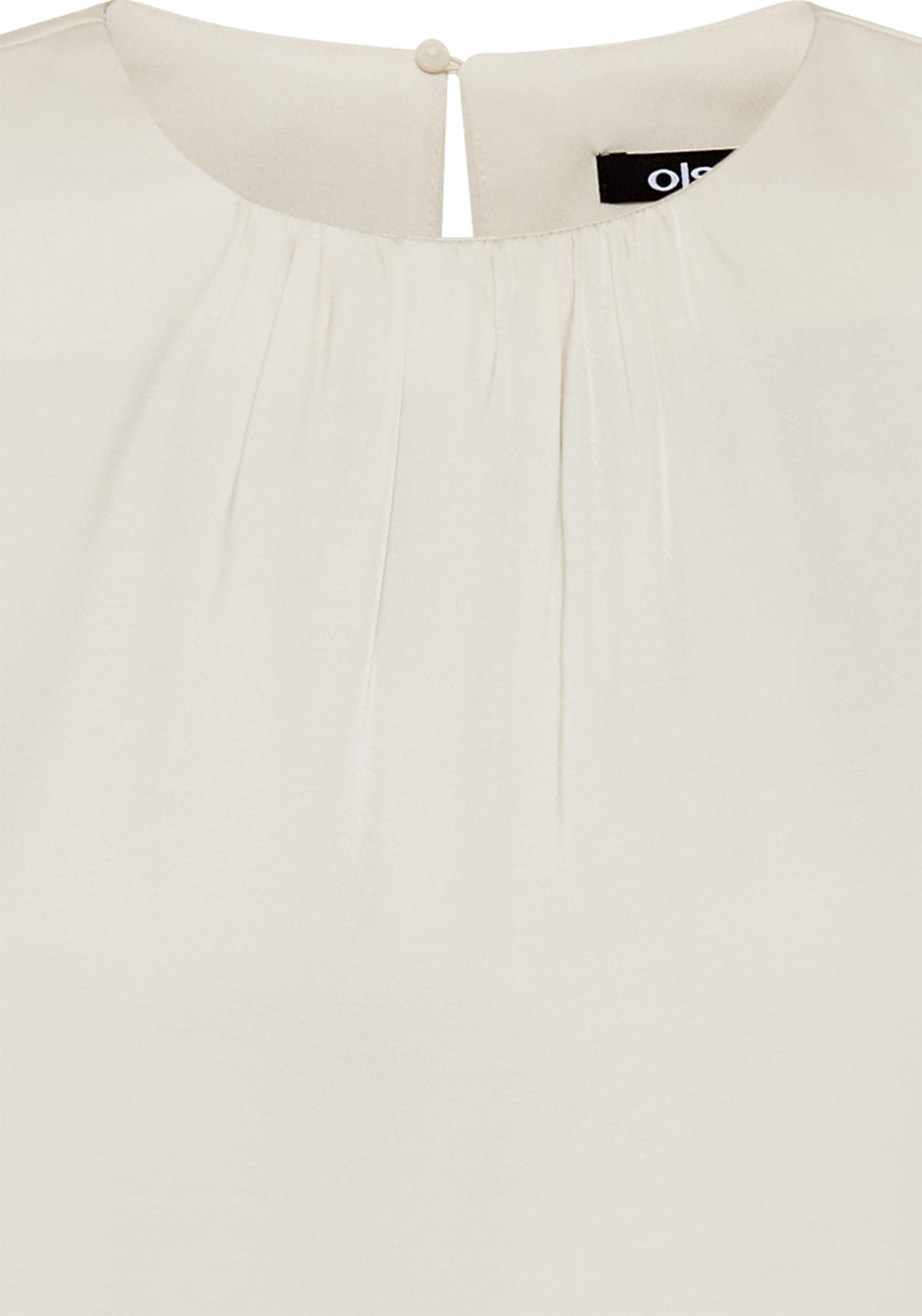 Coquille sans manches à effet satiné