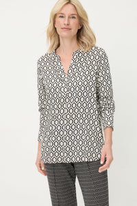 Chemisier tunique graphique