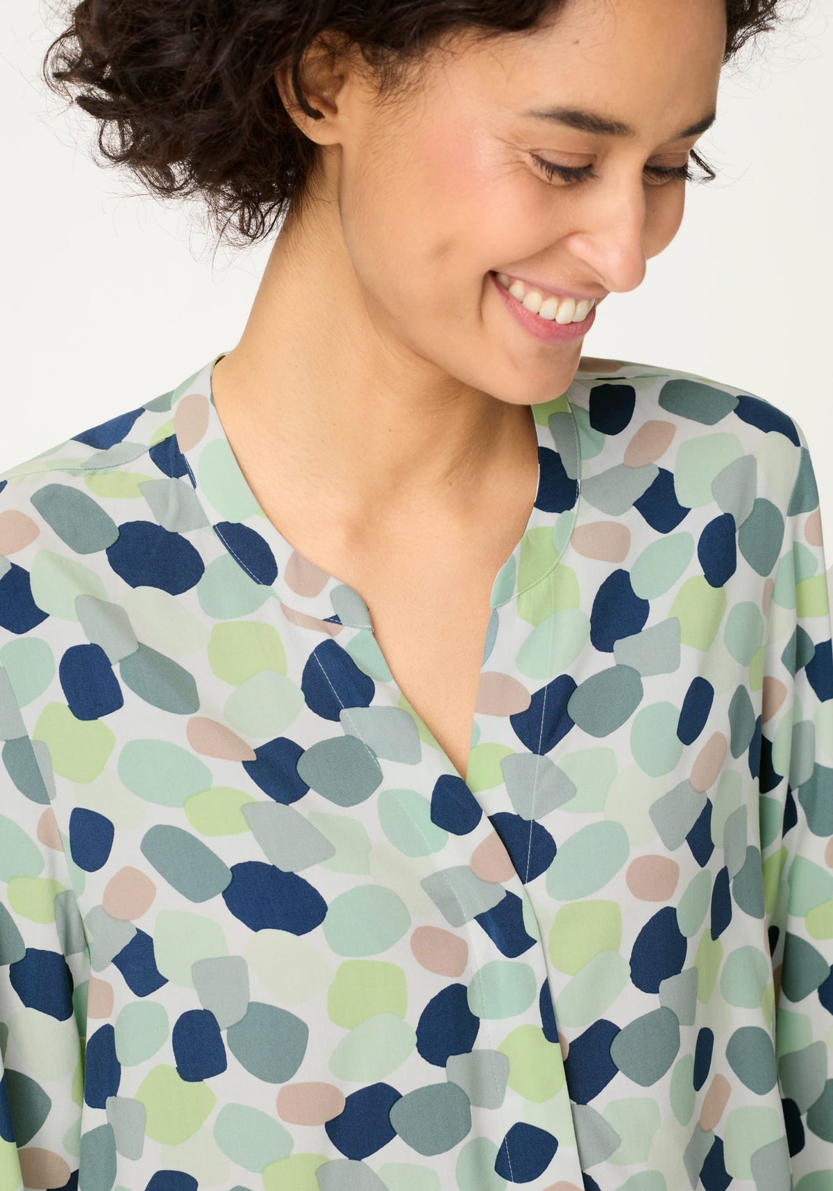 Blouse imprimée à pois