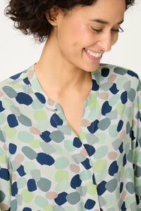Blouse imprimée à pois