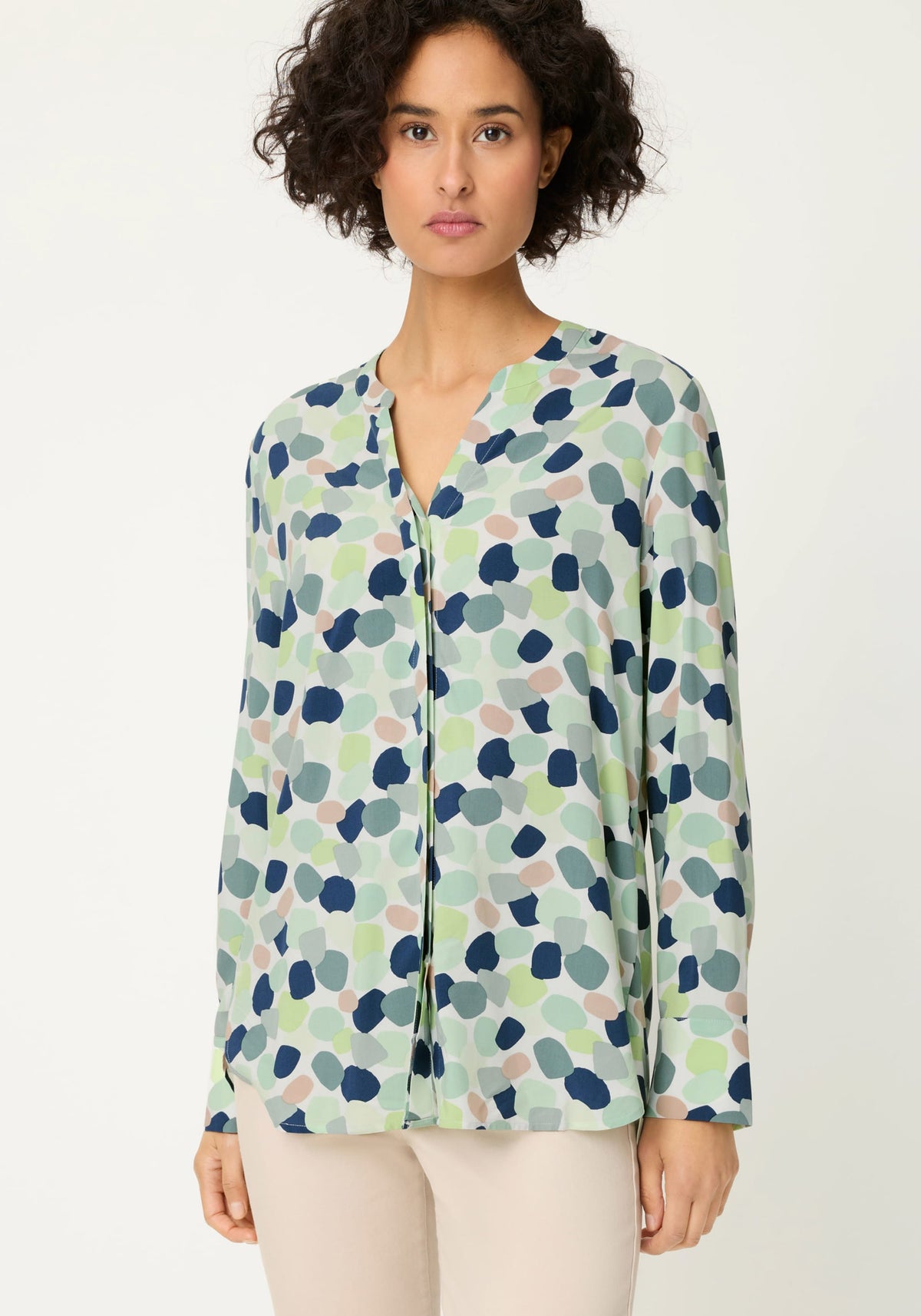 Blouse imprimée à pois