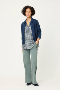 Animal Print Tunic Blouse