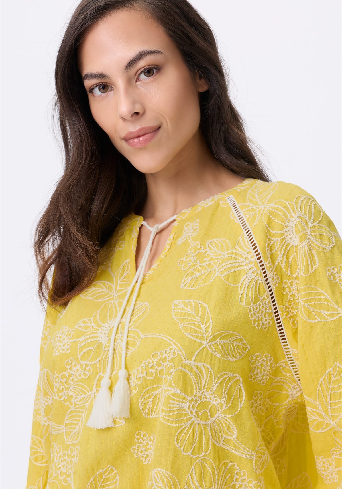 Embrodiered Tunic Blouse