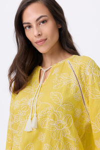 Embrodiered Tunic Blouse
