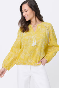 Embrodiered Tunic Blouse