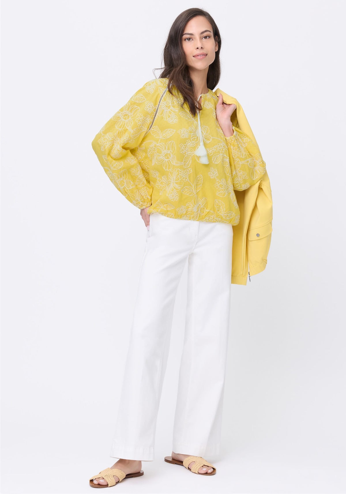 Embrodiered Tunic Blouse