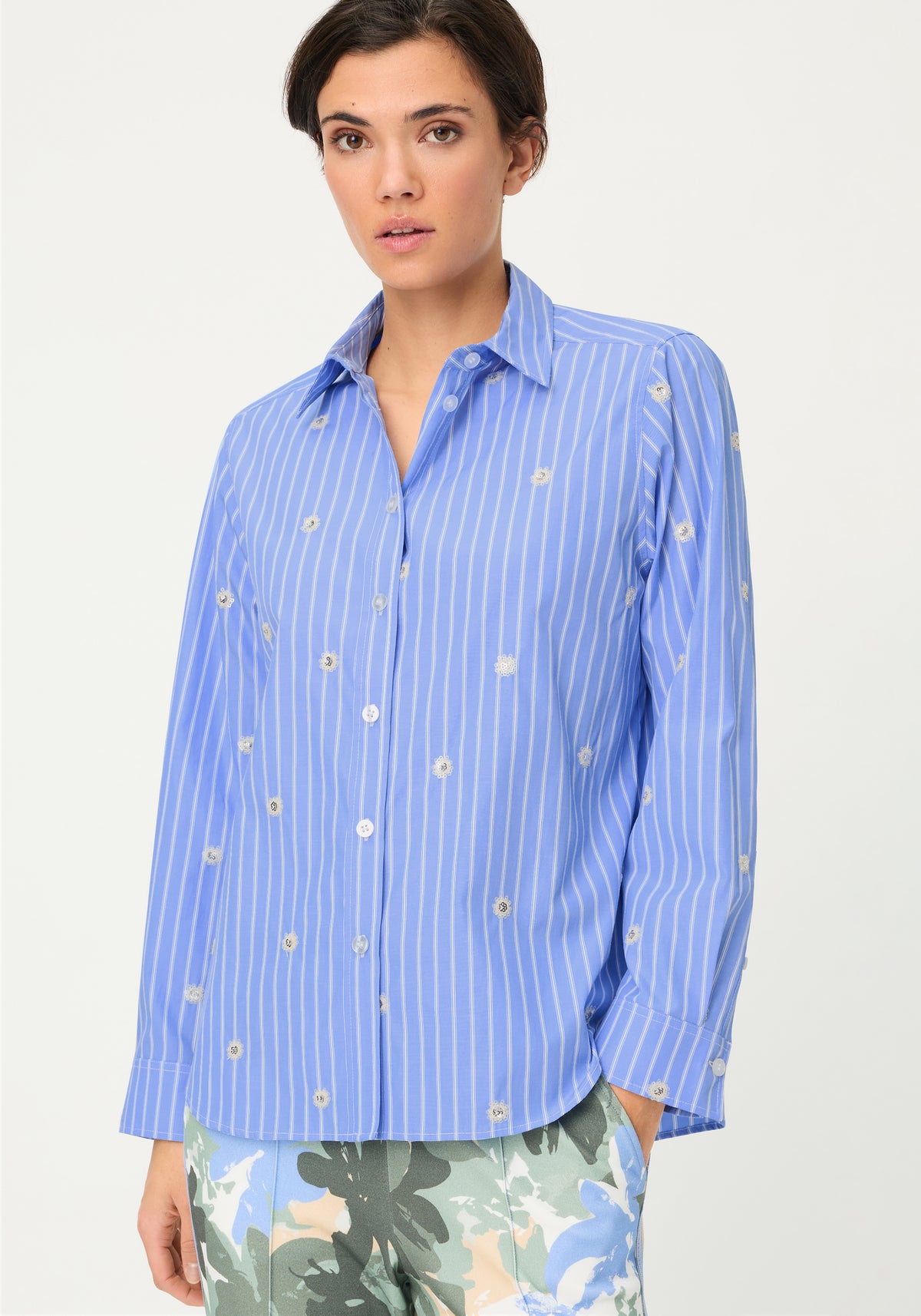 Embellised Stripe Shirt