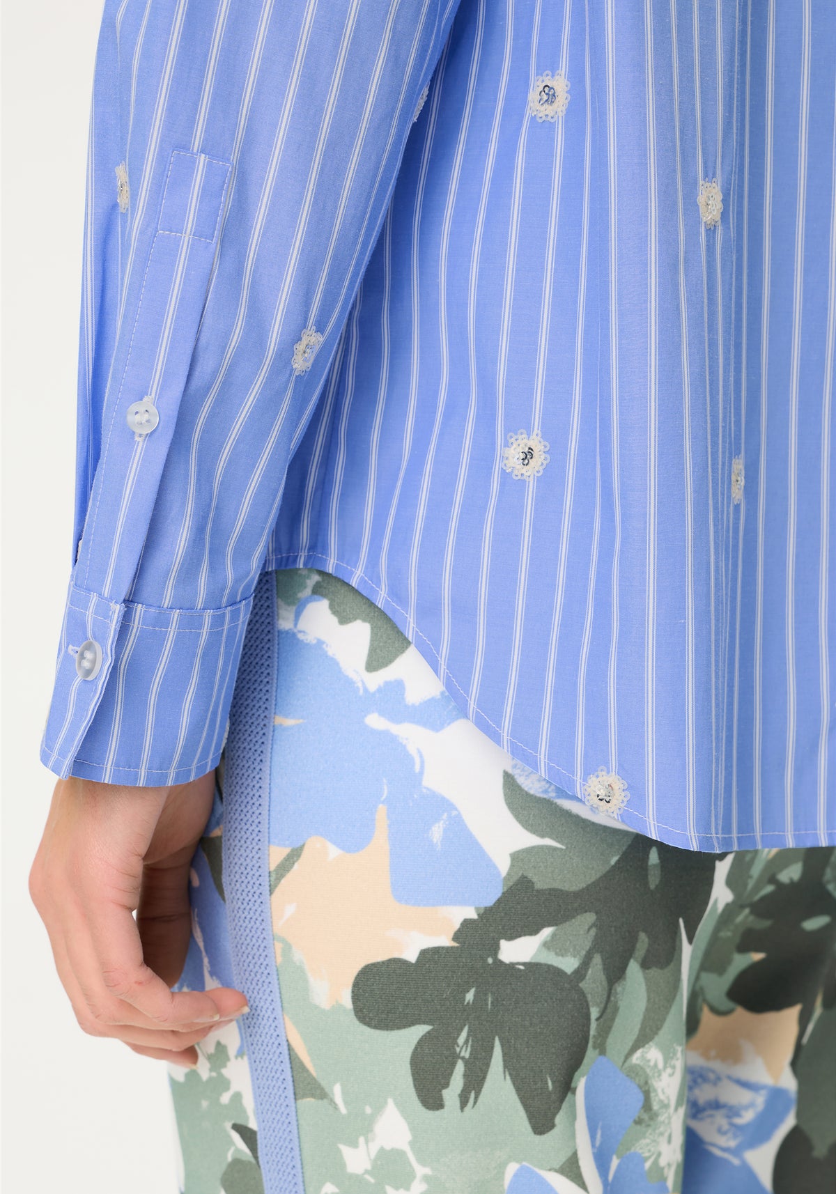 Embellised Stripe Shirt