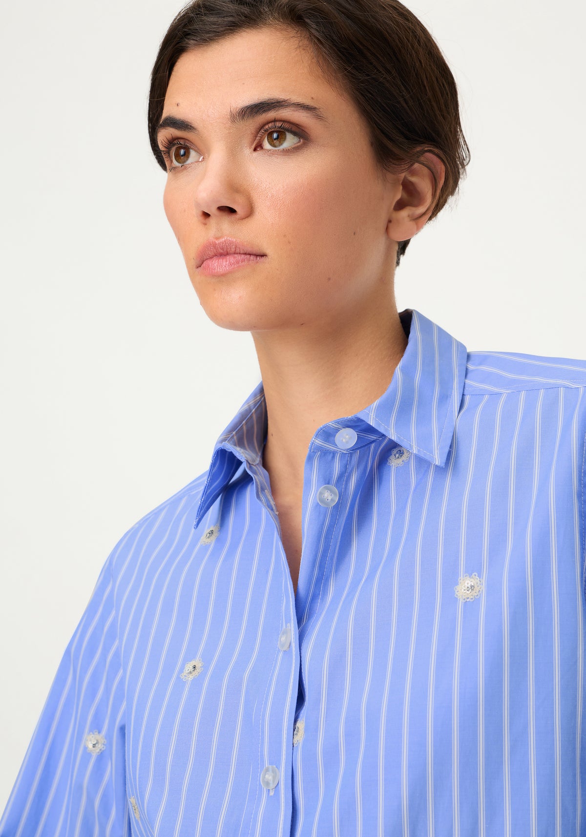 Embellised Stripe Shirt