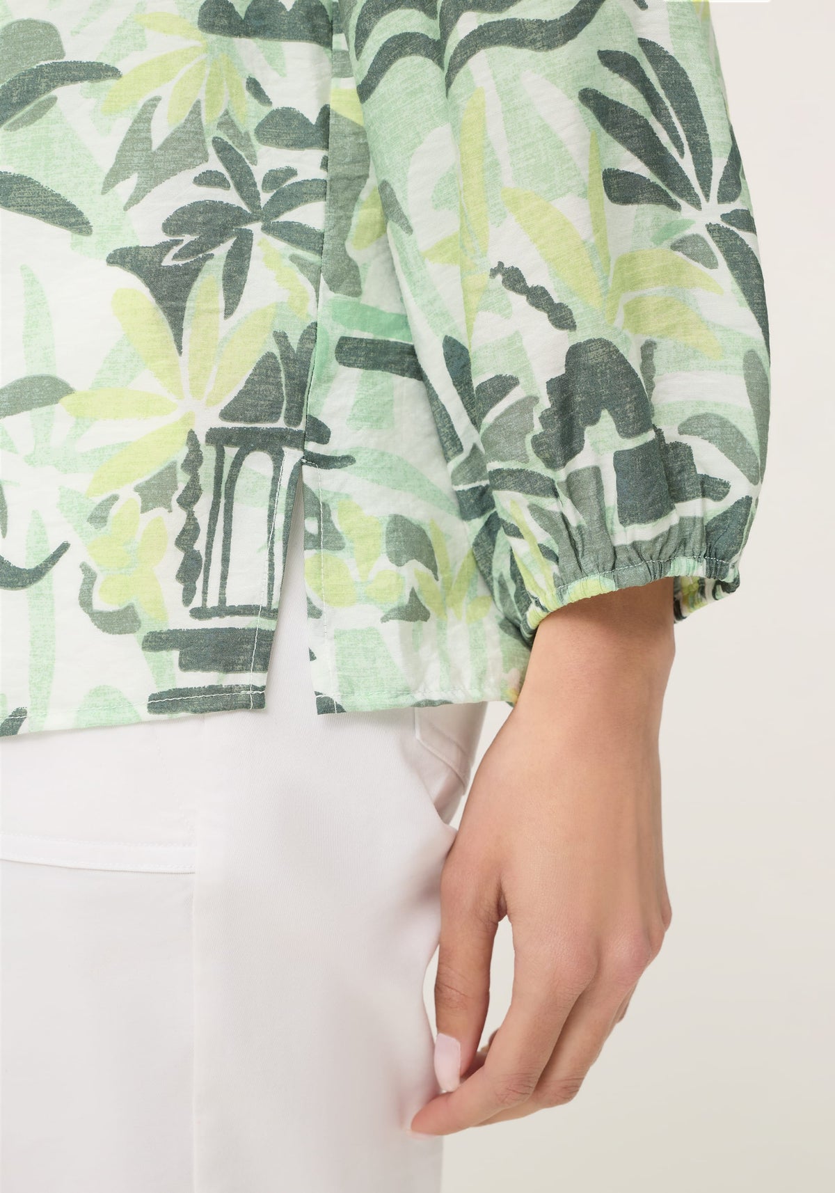 Safari Print Tunic Blouse