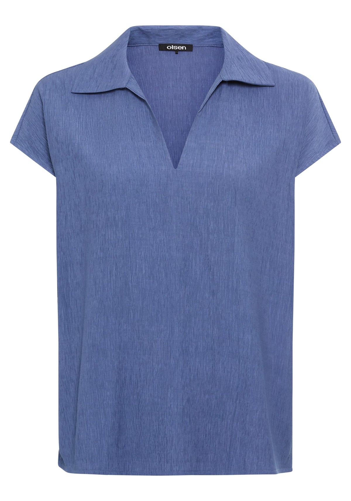 Blouse en tissu froissé