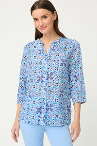 Panneaux Tile Print Tunic Shirt