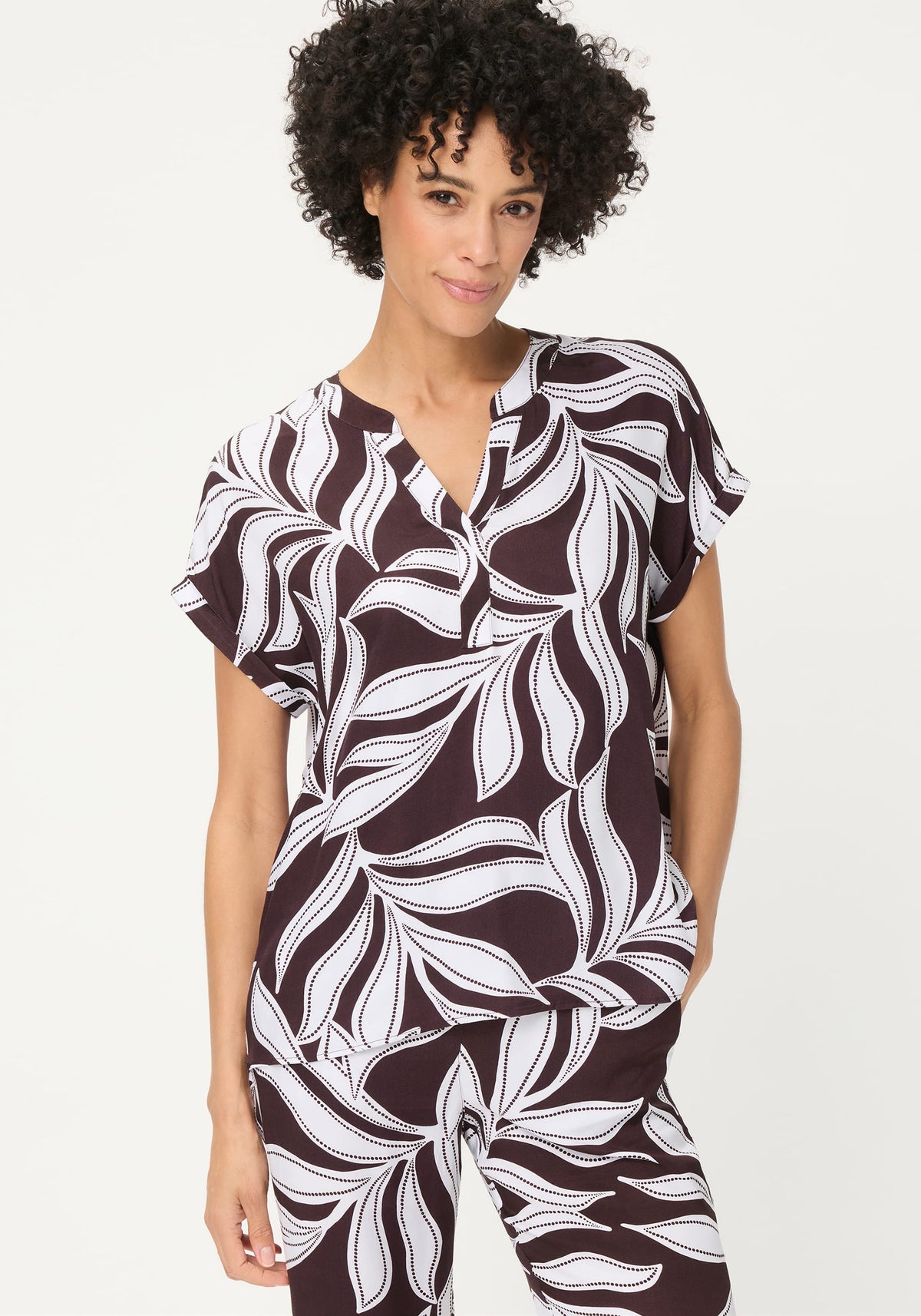 Dotted Leaf Blouse