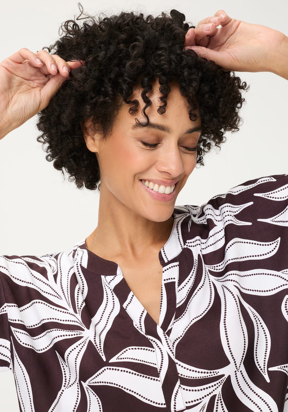 Dotted Leaf Blouse