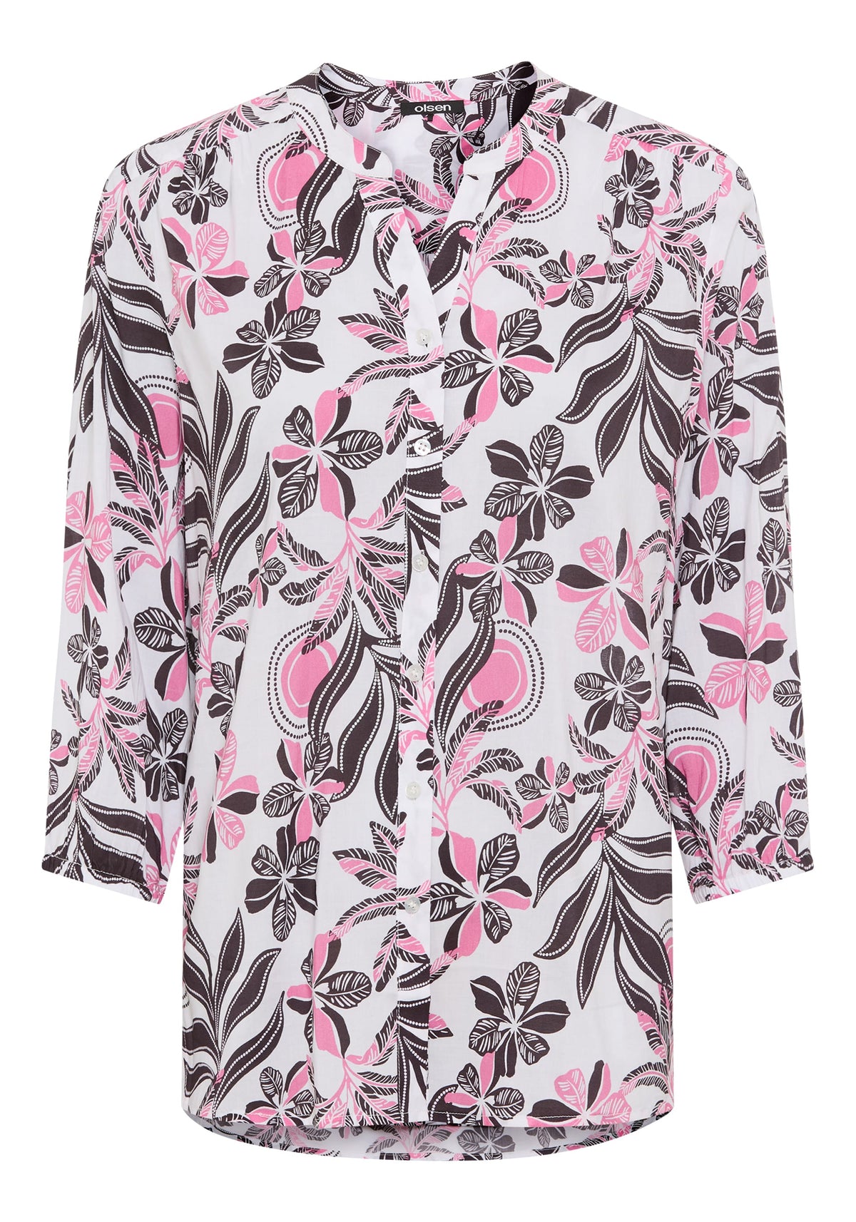 Chemise tunique à fleurs sauvages