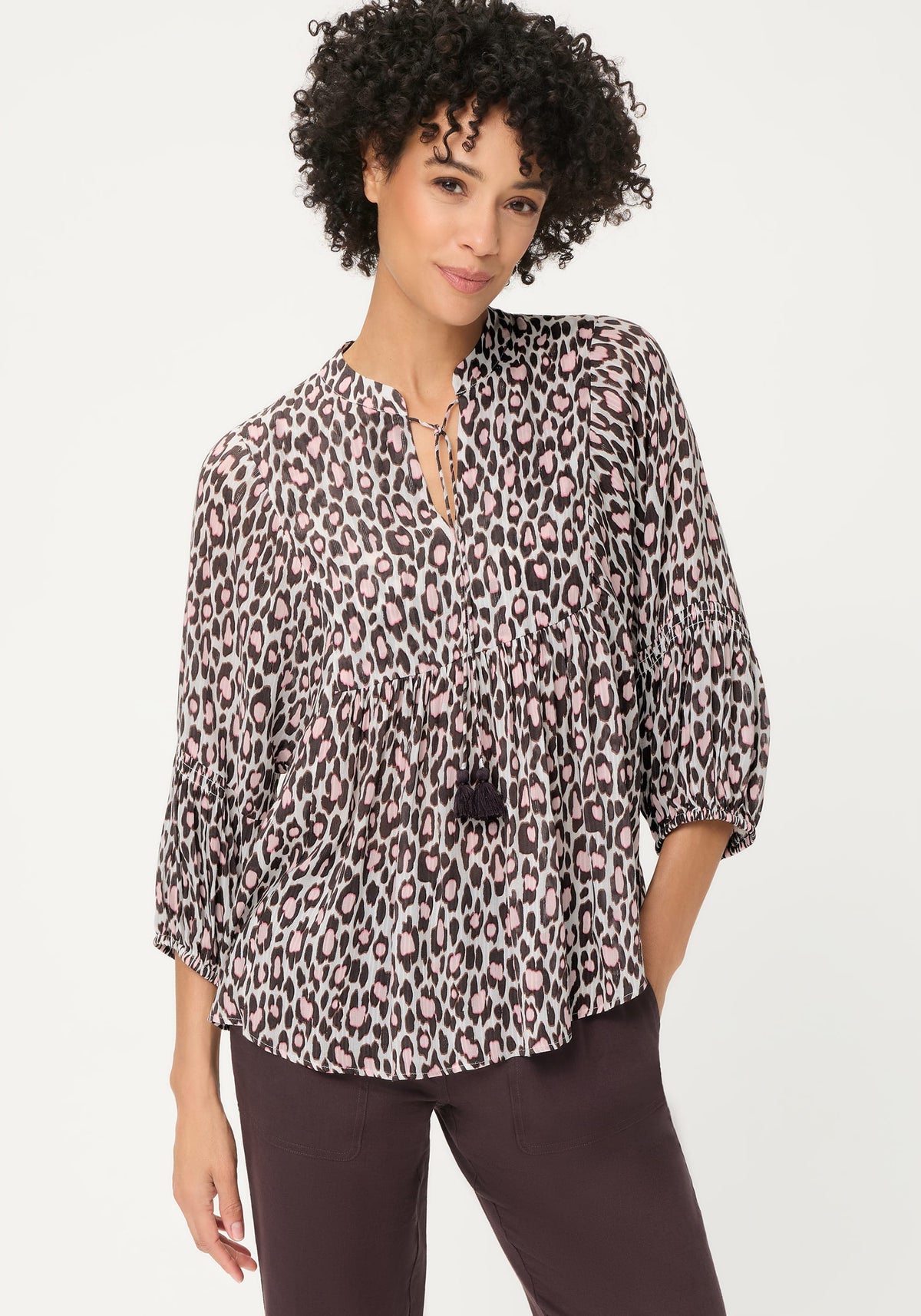 Leopard Tunic Blouse