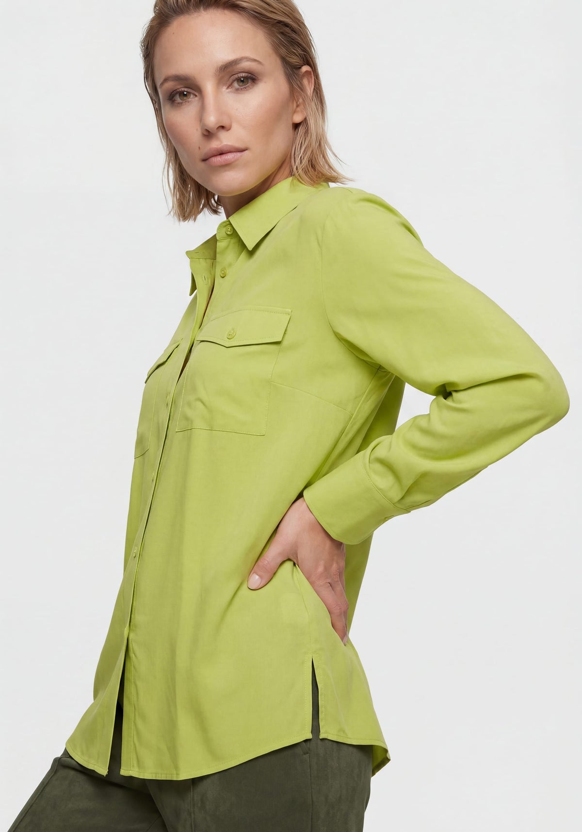 Solid Patch Pocket Shirt